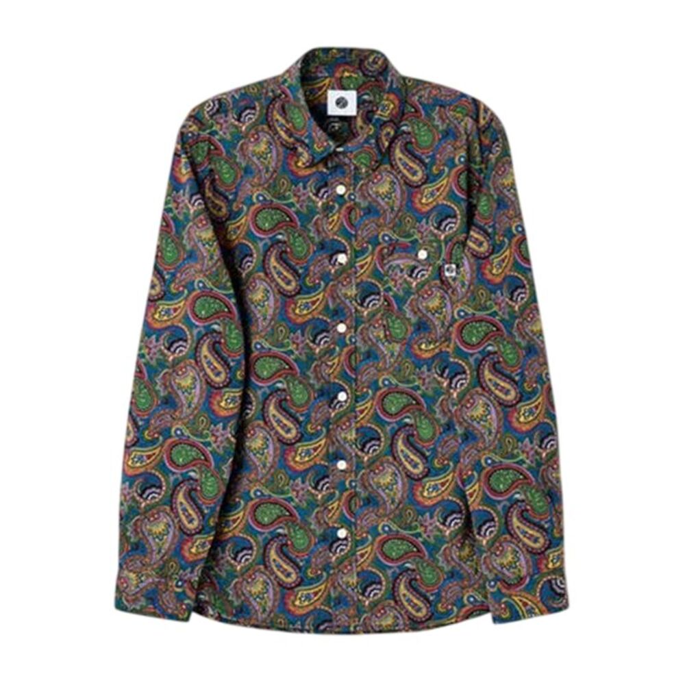 Pretty Green Mens Paisley Long-Sleeved Shirt / Multicolored